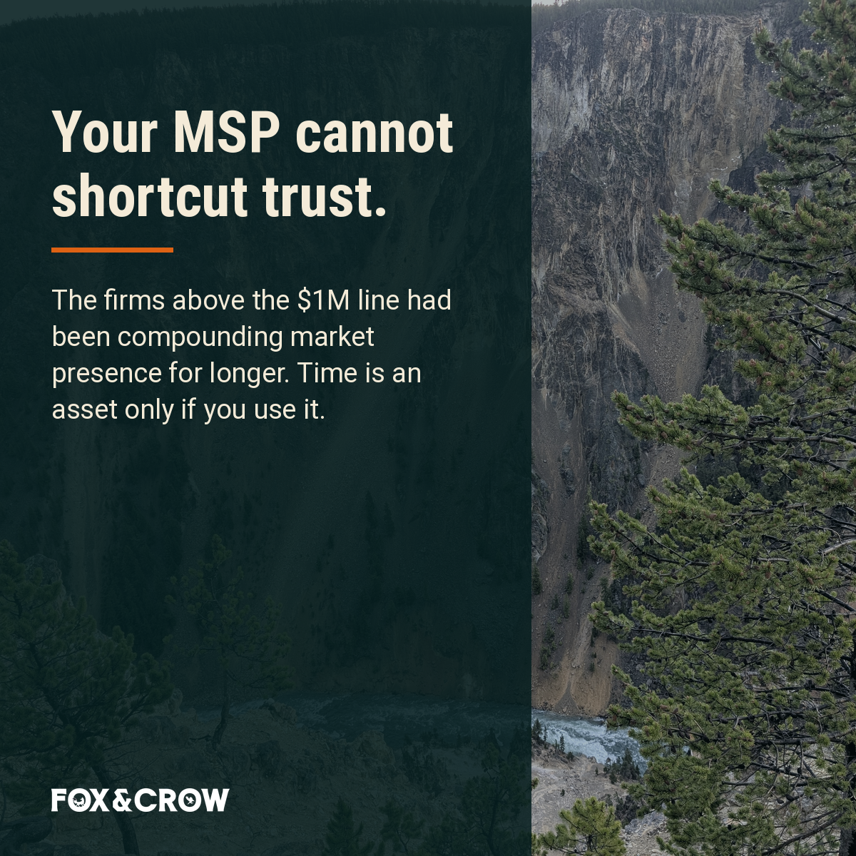 Quote: Ian Richardson on MSP time in market