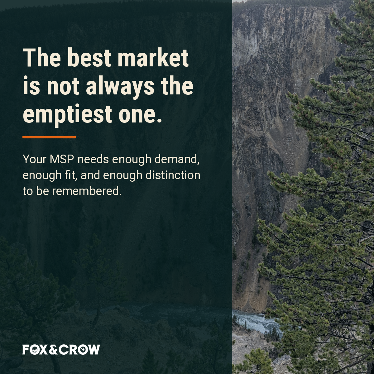 Illustration of a territory opportunity beyond a competitor's core market