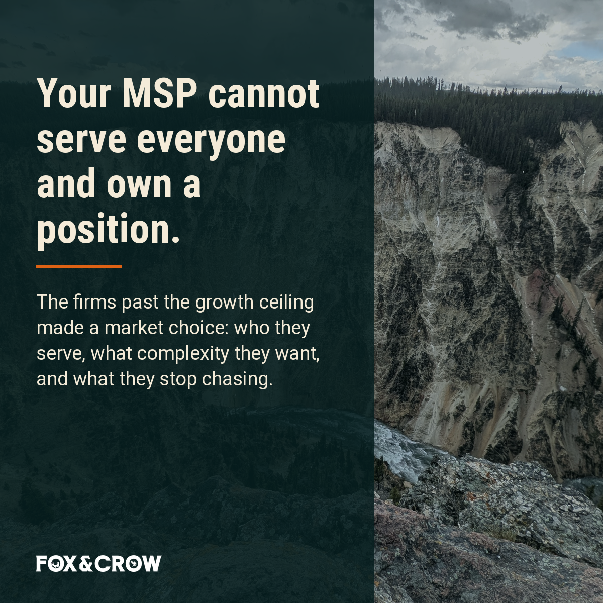 Quote: Ian Richardson on MSP upmarket strategy and ICP