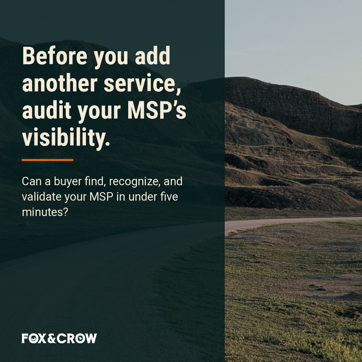 Stat: 9x LinkedIn follower gap between sub-$1M and above-$1M MSPs